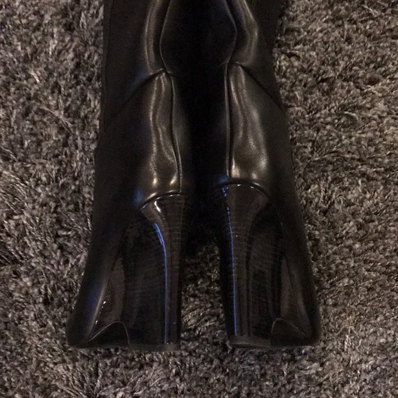 Jimmy Choo Cartel black knee-high wedge boots - Picture 4 of 5